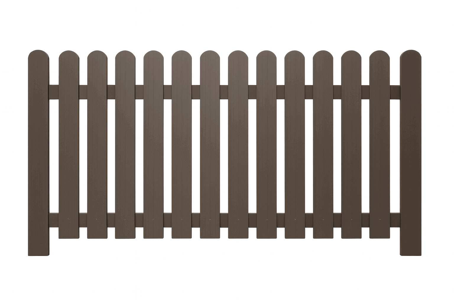 Забор из пластикового штакетника